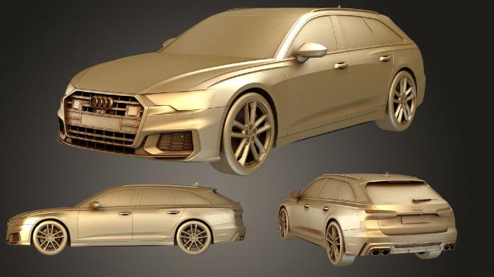نموذج ثلاثي الأبعاد لآلة CNC السيارات والنقل أودي S6 أفانت 2020